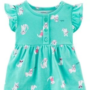 {NWT} Carter’s 3M Babygirl Dog Bodysuit